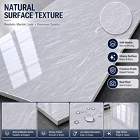 Carrelage en porcelaine marbrée brillant gris clair 400x800mm pour murs et sols, directement de l'usine, pour projets de construction mondiaux