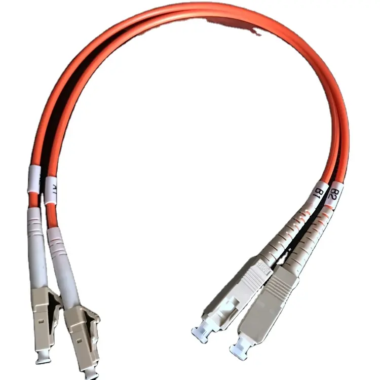 LC SC multimode fiber yama kablosu LC-SC APC UPC SM MM 0.9mm 2mm 3mm dubleks Fiber optik ara bağlantı kablosu yama kablosu