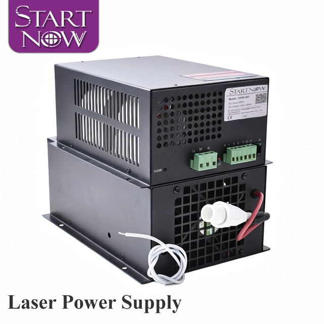 Startnow CO2 Laser Power Supply 40W 50W 60W 80W 100W 130W 150W Laser Power Supply for Laser Tube Cutting Machine Spare Part
