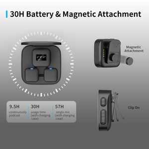 Petite <span class=keywords><strong>cravate</strong></span> de Microphone Lavalier <span class=keywords><strong>sans</strong></span> <span class=keywords><strong>fil</strong></span> portable avec réduction du bruit pour caméras mike smartphone Interviewtype c - Product Image 5