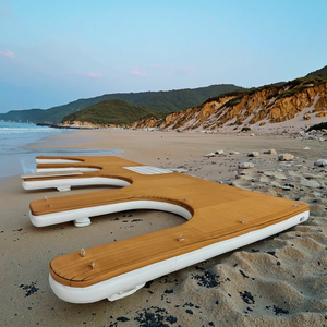 All-Season Portable Floating Island Mat New Drop Stitch Inflatable <strong>Yoga</strong> &amp; Swimming Platform Water Sports Camping Mat - Product Image 2
