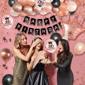 Oro Rosa <span class=keywords><strong>30</strong></span> decoraciones <span class=keywords><strong>de</strong></span> <span class=keywords><strong>cumpleaños</strong></span> <span class=keywords><strong>para</strong></span> mujeres con feliz <span class=keywords><strong>30</strong></span> <span class=keywords><strong>cumpleaños</strong></span> Banner faja <span class=keywords><strong>30</strong></span> <span class=keywords><strong>cumpleaños</strong></span> globos <span class=keywords><strong>pastel</strong></span> Topper - Product Image 6