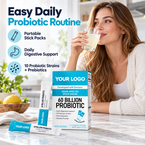OEM ODM Etiqueta Privada Probiótico en Polvo en Sobres 60 <span class=keywords><strong>Mil</strong></span> <span class=keywords><strong>Millones</strong></span> de UFC Fórmula Prebiótica de <span class=keywords><strong>Diez</strong></span> Cepas Nutrición Diaria Venta al por Mayor de Fábrica - Product Image 4