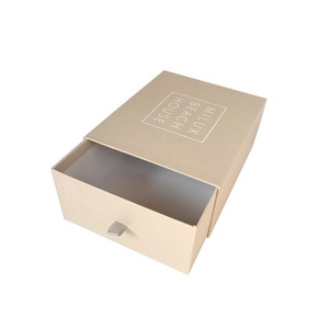 Custom Logo Luxury <b>Sliding</b> Cover Rigid Cardboard Paper Packaging Gift <b>Small</b> Drawer Box With Ribbon Handle for Jewelry Packaging - Product Image 3