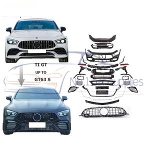 Kit de Carrocería 2018 para <span class=keywords><strong>Mercedes</strong></span> <span class=keywords><strong>Clase</strong></span> Ti Gt de 4 Puertas, Actualización al Estilo 63 <span class=keywords><strong>S</strong></span>, Parachoques Nuevos, Accesorios para Auto - Product Image 3