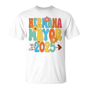 Camiseta de Anuncio de Hermana Mayor 2025, Diseño en Español para Niños - Product Image 1
