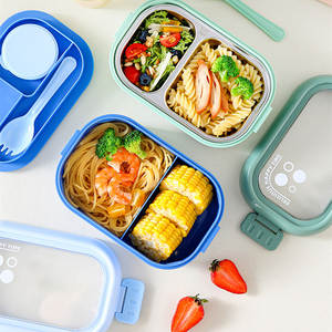 Boîte à <span class=keywords><strong>lunch</strong></span> japonaise personnalisée en gros pour fabricants, grande capacité, portable, compatible micro-ondes, anti-fuite, sans BPA, type bento - Product Image 6