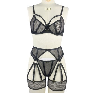 Nouvelle lingerie sexy pour femmes matures, très vendue, avec nœud, dentelle ajourée en nylon, tissu fin, soutiens-gorge, nuisettes et sous-vêtements - Product Image 5