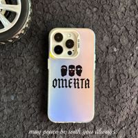 Coque de Téléphone Tendance de Designer pour iPhone Xs Xr XSMAX 7 8 11 12 13 14 15 16 17 Pro Max Coque Omerta Housse de Téléphone