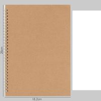 Tumama — livre de dessin personnalisé marron, carnet de notes pour artistes, en papier Kraft, exercices pour l'école, nouvelle collection 2021