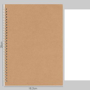 Tumama — livre de dessin personnalisé marron, carnet de notes pour artistes, en papier Kraft, exercices pour l'école, nouvelle collection <span class=keywords><strong>2021</strong></span> - Product Image 4