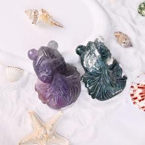 คริสตัลรูปปลาทองสำหรับเป็นของขวัญหินบำบัดสำหรับเป็นของขวัญแกะสลักด้วยมือจากคริสตัล - Product Image 3