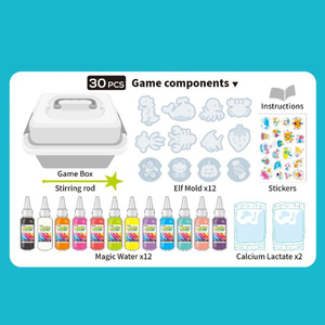 Juguete de juego diy para niños con agua mágica de animales lindos creativos educativos - Product Image 6