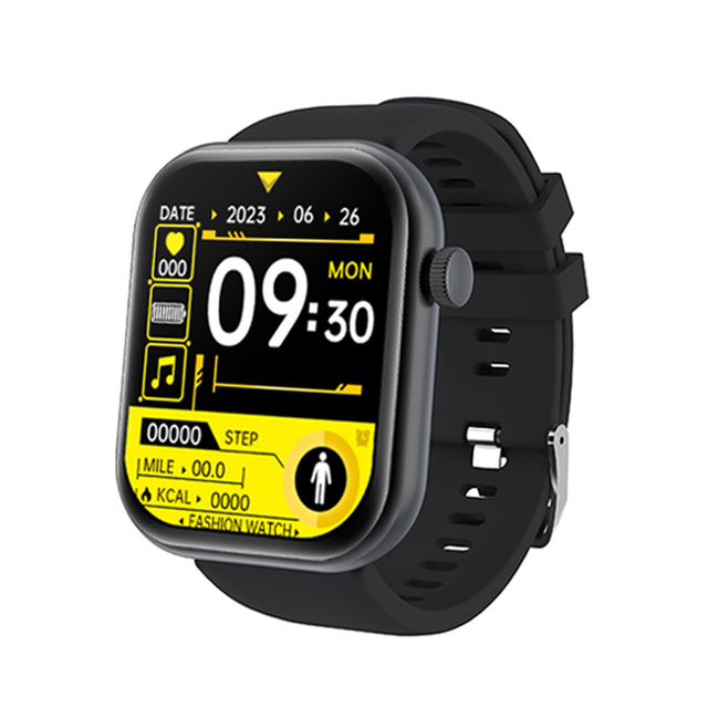 TB67D IP68 Large 2.01 Inch HD Square Screen Smart Sport Watch AI Voice for Call Health Monitors Compass Blue-tooth IPS