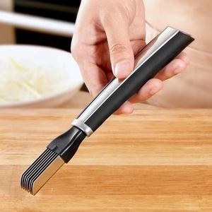 Küchen helfer Multifunktions-Edelstahl-Lebensmittel Speedy Scallion Chopper Zwiebel Knoblauch messer Gemüses chredder Slicer Cutter - Product Image 2