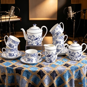 Exquisite European Style Bone China Coffee & <b>Tea</b> <b>Set</b> with 300mL Capacity Eco-Friendly Afternoon <b>Tea</b> Ceramic Cup <b>Set</b> - Product Image 3