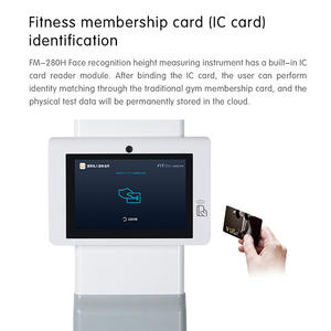 Salón de belleza GIMNASIO Clínica Pantalla táctil IMC Medición de altura digital Báscula de peso humano Analizador de grasa corporal - Product Image 4