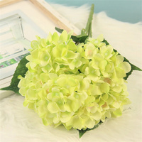 Bunga Hydrangea Sutra Buatan Grosir, Buket Hydrangea untuk Dekorasi Rumah dan Pernikahan