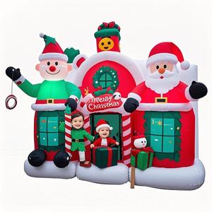 Père Noël gonflable de publicité de Noël de fournisseur du Bangladesh avec des décorations de vacances de Noël de LED intégrées - Product Image 6