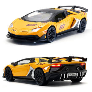 รถโมเดลไดแคสต์ <span class=keywords><strong>LP770</strong></span> SVJ คุณภาพสูง สเกล 1:24 แบบดึงหลัง มีไฟและเสียง สำหรับนักสะสม - Product Image 1