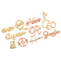 Sac matériel accessoires or personnalisé Plaque lettre sac à main métal logo étiquette étiquette plaque plaques signalétiques pour sacs de haute qualité de luxe