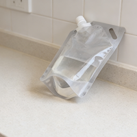 Produit Tendance 2026 Emballage Plastique Réutilisable Transparent pour Boissons et Aliments Sac Liquide de 8 Litres à Fond Debout avec Bec Verseur Latéral