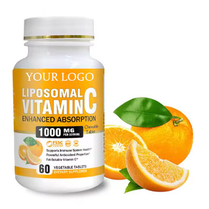 Tabletas liposomales de vitamina <span class=keywords><strong>C</strong></span> para el cuidado de la salud, superalimento, ácido ascórbico, suplementos del sistema inmunológico para adultos y mujeres embarazadas - Product Image 1
