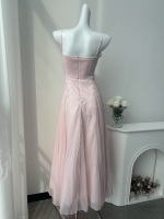 Robe Maxi à bretelles spaghetti vertes sans manches robe de plage trapèze fluide pour vacances été fête Photoshoot robe d'été