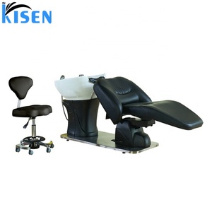 Equipo de Peluquería Kisen, Sillón de Masaje Eléctrico para Lavado de Cabello, Mueble de Salón, Silla de Champú con Lavacabezas - Product Image 1