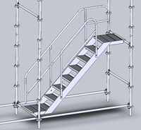 Échelle d'échafaudage télescopique en alliage d'aluminium Hauteur d'escalier réglable en aluminium 2-6M Anti-Corrosion pour une utilisation en extérieur