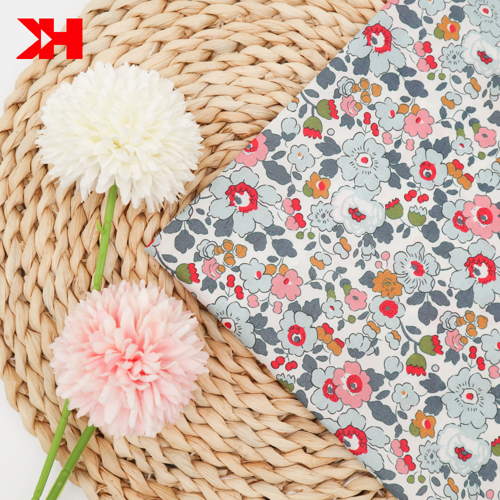 Легкий вес OEM чистая хлопчатобумажная ткань с принтом свободы Тана газон ткань liberty