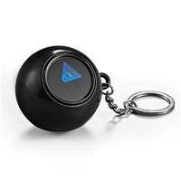 Vente directe usine – Jouets multifonctions en plastique noir de 4,5 cm pour porte-clés Magic 8, les plus vendus pour Noël