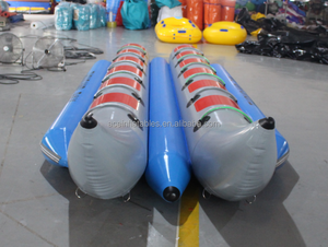 Bateau <span class=keywords><strong>banane</strong></span> gonflable de Sports nautiques de bâche de PVC de 0.9mm, Portable pour 12 personnes, vente en gros directe d'usine - Product Image 6