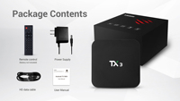 Tanix TX3 S905X3 4G 32G Android 9 TV BOX 4K 2.4G+5G WiFi Dual BlueT4.0 Reproductor Multimedia Smart Set Top Box STB con Logo OEM Gaming Box
