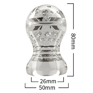 Masturbateur masculin transparent à extrémité ouverte pour adultes - Product Image 6