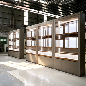 Mall Store Interior Design Luxury Glass Showcase Jewelry Showcase With Led Light <b>Lockable</b> Display <b>Cabinet</b> - Product Image 1