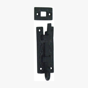 Puerta de hierro fundido negro mate más vendida para entrada de casa con diseño decorativo resistente y duradero disponible para la venta - Product Image 5