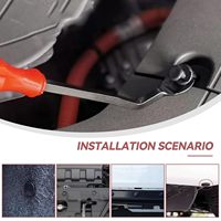 Kit de 2080 attaches et fixations universelles pour voiture, 33 tailles, avec 10 serre-câbles et outil de retrait