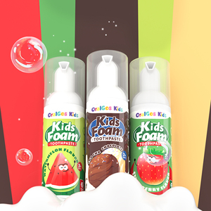 Oralgos di động đóng chai Xylitol răng Làm sạch trẻ em Mousse với fluoride cho khoang bảo vệ trẻ em bọt kem đánh răng tùy chỉnh - Product Image 5