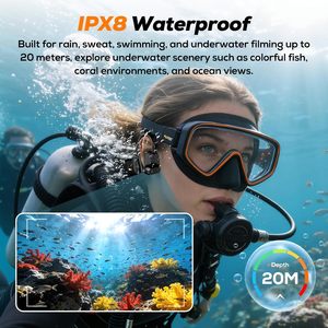 MusicCam - Cámara POV 2K Manos Libres, Auriculares Deportivos Inalámbricos Bluetooth con Conducción Ósea, Resistentes al Agua IP68, con Cámara - Product Image 5