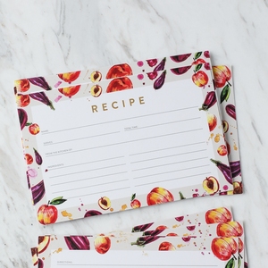 Tùy chỉnh in kỹ thuật số thực phẩm thành phần thẻ kỷ lục nghệ thuật giấy <span class=keywords><strong>Recipe</strong></span> thẻ với hộp các tông - Product Image 3