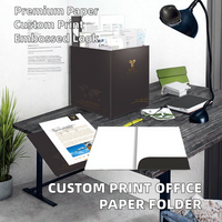 Tarjeta de Felicitación de Papel Artístico con Impresión Digital Personalizada y Logotipo Personalizado para Presentación de Documentos de Oficina