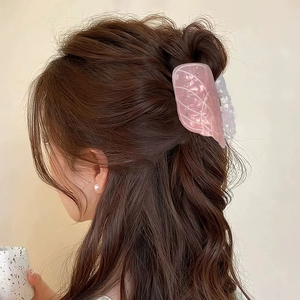 Nueva Pinza de Pelo de Plástico con Diseño de Concha, Cetáceo y Caracola, con Diamantes de Imitación, para Uso Diario de Mujeres - Product Image 2