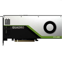 N-VIDIA professionnel RTX A4000 GPU 8 Go GDDR6 Mémoire Interface mémoire 256 bits Jeu de puces Intel pour poste de travail de bureau Nouveau utilisé
