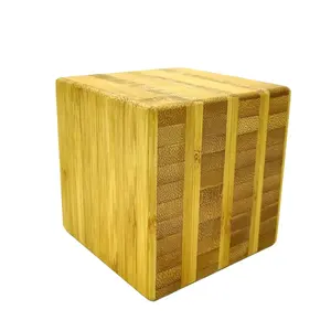 Custom Modieuze Home Decoratieve Massief Bamboe Magische Kubus Geheugen Cube Hout Ambachten