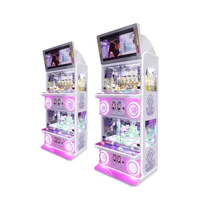 KEKU Cheap Gift Store Claw Machine Luxury Coin Operated Stuff Toys Metal Claw Crane Game Machine For Kids Gift