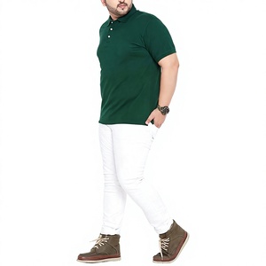 <b>Men's</b> <b>Green</b> Cotton Pique Short Sleeve <b>Polo</b> <b>Shirt</b> Solid Color Casual Regular Fit Breathable Knitted Design - Product Image 4