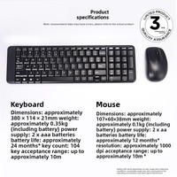 Ensemble clavier et souris sans fil MK220, touches multifonctions, 1000 dpi, ordinateur portable, ordinateur de bureau, maison, bureau