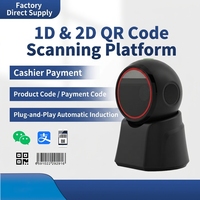 Lecteur de codes-barres omnidirectionnel USB 2D CX70H, lecteur de codes QR de bureau, détection automatique pour supermarché