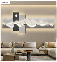 Oturma Odası Dekoratif Yeni Art Deco Kristal Porselen LED Işıklı Lamba Tablo Resimli Kanepe Arkası Duvar